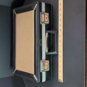 Vintage Marsand Industries Inc.USA Black And Brown Cassette Tape Case